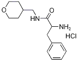 Molecular Structure of 1236254-74-2 (2-Amino-3-phenyl-N-(tetrahydro-2H-pyran-4-ylmethyl)propanamide hydrochloride)