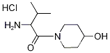 Molecular Structure of 1236272-30-2 (2-Amino-1-(4-hydroxy-1-piperidinyl)-3-methyl-1-butanone hydrochloride)
