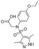 Molecular Structure of 1240217-90-6 ([[(3,5-dimethyl-1H-pyrazol-4-yl)sulfonyl](4-ethoxyphenyl)amino]acetic acid)