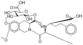 Molecular Structure of 1260613-88-4 (Moexiprilat Acyl--D-glucuronide, >65%)