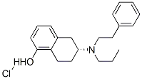 Molecular Structure of 129389-27-1 ((R)-6-(PHENETHYL-PROPYL-AMINO)-5,6,7,8-TETRAHYDRO-NAPHTHALEN-1-OL HYDROCHLORIDE)
