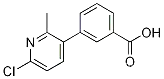 Molecular Structure of 1352318-62-7 (3-(6-Chloro-2-methylpyridin-3-yl)benzoic acid)