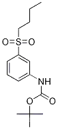 Molecular Structure of 1373232-46-2 (t-Butyl N-[3-(butane-1-sulfonyl)phenyl]carbaMate)