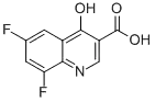 Molecular Structure of 228728-19-6 (6,8-Difluoro-4-hydroxyquinoline-3-carboxylic acid)
