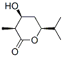2H-PYRAN-2-ONE,TETRAHYDRO-4-HYDROXY-3-METHYL-6-(ISOPROPYL)-,(3S,4S,6S)-