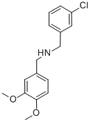 (3-chlorobenzyl)(3,4-dimethoxybenzyl)amine(SALTDATA: HBr)