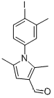 Molecular Structure of 423750-08-7 (1-(4-iodo-3-methylphenyl)-2,5-dimethyl-1H-pyrrole-3-carbaldehyde)