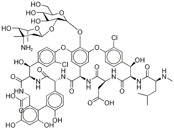 Molecular Structure of 79517-31-0 (23-De(aMinocarbonyl)-23-carboxy VancoMycin)