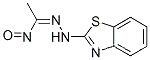 Molecular Structure of 80550-13-6 (Acetaldehyde, 1-nitroso-, 2-benzothiazolylhydrazone (9CI))