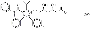 Molecular Structure of 887196-25-0 (3S,5R isoMer, or (3S,5R)-7-[3-(phenylcarbaMoyl)-5-(4-fluorophenyl)-2-isopropyl-4-phenyl-1H-pyrrol-1-yl]-3,5-dihydroxyheptanoic acid calciuM salt)