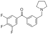 3'-PYRROLIDINOMETHYL-3,4,5-TRIFLUOROBENZOPHENONE
