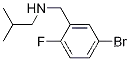 Molecular Structure of 1019480-47-7 (4-BroMo-2-(isobutylaMinoMethyl)-1-fluorobenzene)