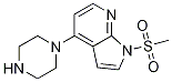 1H-Pyrrolo[2,3-b]pyridine, 1-(methylsulfonyl)-4-(1-piperazinyl)-