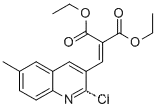 Molecular Structure of 1031928-55-8 (2-CHLORO-6-METHYL-3-(2,2-DIETHOXYCARBONYL)VINYLQUINOLINE)