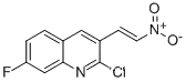 Molecular Structure of 1031929-32-4 (E-2-CHLORO-7-FLUORO-3-(2-NITRO)VINYLQUINOLINE)