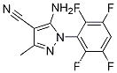 Molecular Structure of 1072944-90-1 (5-AMINO-3-METHYL-1-(2,3,5,6-TETRAFLUOROPHENYL)-1H-PYRAZOLE-4-CARBONITRILE)