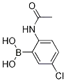 Molecular Structure of 1072945-85-7 (2-ACETAMIDO-5-CHLOROPHENYLBORONIC ACID)