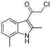 Molecular Structure of 1134334-67-0 (2-chloro-1-(2,7-dimethyl-1H-indol-3-yl)ethanone)