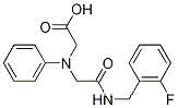 Molecular Structure of 1142204-83-8 ([{2-[(2-fluorobenzyl)amino]-2-oxoethyl}(phenyl)amino]acetic acid)