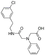 Molecular Structure of 1142205-02-4 ([(2-{[2-(3-chlorophenyl)ethyl]amino}-2-oxoethyl)(phenyl)amino]acetic acid)