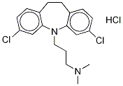 3-(3,7-Dichloro-10,11-dihydro-5H-dibenzo[b,f]azepin-5-yl)-N,N-dim ethyl-1-propanamine hydrochloride (1:1)
