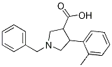 Molecular Structure of 1161787-69-4 (1-Benzyl-4-o-tolyl-pyrrolidine-3-carboxylic acid)