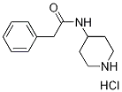 Molecular Structure of 1170480-78-0 (2-Phenyl-N-(4-piperidinyl)acetamide hydrochloride)