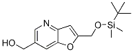 Molecular Structure of 1171920-61-8 ((2-((tert-Butyldimethylsilyloxy)methyl)-furo[3,2-b]pyridin-6-yl)methanol)