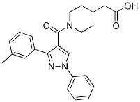 (1-{[3-(3-methylphenyl)-1-phenyl-1H-pyrazol-4-yl]carbonyl}piperidin-4-yl)acetic acid