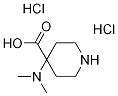 Molecular Structure of 1185293-55-3 (4-DIMETHYLAMINO-PIPERIDINE-4-CARBOXYLIC ACIDDIHYDROCHLORIDE)