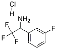 Molecular Structure of 1185302-13-9 (2,2,2-Trifluoro-1-(3-fluorophenyl)ethylaminehydrochloride)