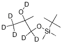 Molecular Structure of 1189732-27-1 (1-[(tert-Butyldimethylsilyl)oxy]-2-methyl-2-propanol-D6)