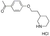 1-{4-[2-(3-Piperidinyl)ethoxy]phenyl}-1-ethanonehydrochloride