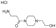 Molecular Structure of 1220034-79-6 (3-Amino-1-[4-(2-hydroxyethyl)-1-piperazinyl]-1-propanone hydrochloride)