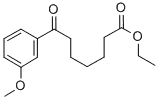 Molecular Structure of 122115-58-6 (ETHYL 7-(3-METHOXYPHENYL)-7-OXOHEPTANOATE)