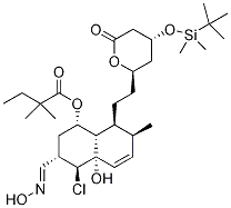 [1S-[1α,3α,4β,4aα,7β,8β(2S*,4S*)]]-2,2-DiMethylbutanoic Acid 4-Chloro-8-[2-[4-[[(1,1-diMethylethyl)diMethylsilyl]oxy]tetrahydro-6-oxo-2H-pyran-2-yl]ethyl]-1,2,3,4,4a,7,8,8a-octahydro-4a-hydroxy-3-[(hydroxyiMino)Methyl]-7-Methyl-1-naphthalenyl Ester