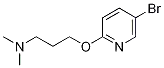 Molecular Structure of 1248399-37-2 (3-(5-Bromopyridin-2-yloxy)-N,N-dimethylpropan-1-amine)