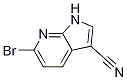 1H-Pyrrolo[2,3-b]pyridine-3-carbonitrile, 6-bromo-