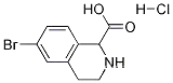 Molecular Structure of 1260637-73-7 (6-BroMo-1,2,3,4-tetrahydro-isoquinoline-1-carboxylic acid hydrochloride)