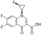 cis-(+)-6,7-Difluoro-1-(2-fluorocyclopropyl)-1,4-dihydro-4-oxo-3-quinolinecarboxylic acid