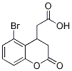 (5-Bromo-2-oxo-3,4-dihydro-1-benzopyran-4-yl)acetic acid