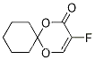 Molecular Structure of 134878-53-8 (3-Fluoro-1,5-dioxaspiro[5.5]undec-3-en-2-one)