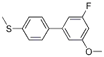 Molecular Structure of 1365272-00-9 (3-Fluoro-5-Methoxy-4'-Methylthiobiphenyl)