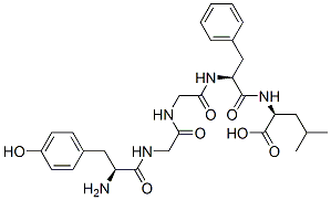 (2S)-2-[[(2S)-2-[[2-[[2-[[(2S)-2-amino-3-(4-hydroxyphenyl)propanoyl]amino]acetyl]amino]acetyl]amino]-3-phenylpropanoyl]amino]-4-methylpentanoic acid