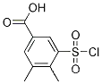Molecular Structure of 151104-64-2 (3-(chlorosulfonyl)-4,5-diMethylbenzoic acid)