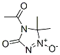 Molecular Structure of 161958-00-5 (3H-1,2,4-Triazol-3-one, 4-acetyl-4,5-dihydro-5,5-dimethyl-, 1-oxide (9CI))
