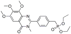 Phosphonic  acid,  [[4-(3,4-dihydro-6,7,8-trimethoxy-3-methyl-4-oxo-2-quinazolinyl)phenyl]methyl]-,  diethyl  ester  (9CI)