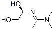 Molecular Structure of 180889-28-5 (Ethanimidamide, N-(1,2-dihydroxyethyl)-N,N-dimethyl-, [R-(E)]- (9CI))