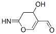 Molecular Structure of 198714-78-2 (2H-Pyran-5-carboxaldehyde, 3,4-dihydro-4-hydroxy-2-imino- (9CI))