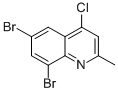 4-CHLORO-6,8-DIBROMO-2-METHYLQUINOLINECAS